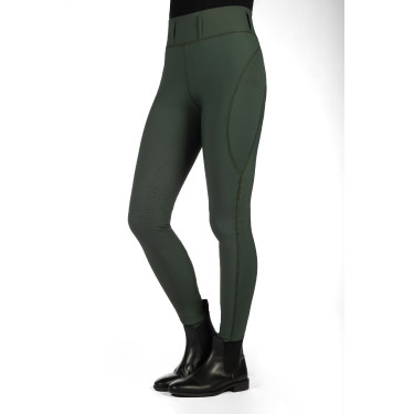 HKM Jil High Waist Reitleggings mit Silikon-Besatz Olivgrün Gr&amp;amp;amp;amp;amp;amp;amp;amp;uuml;n