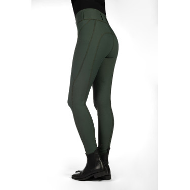 HKM Jil High Waist Reitleggings mit Silikon-Besatz Olivgrün Gr&amp;amp;amp;amp;amp;amp;amp;amp;uuml;n