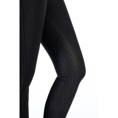 HKM Ari Reithose mittlere Taille Vollbesatz Silikon Schwarz