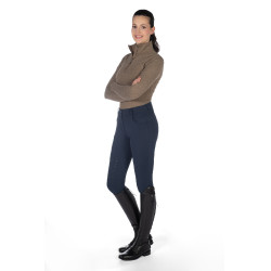 Beheizte Reithose HKM Comfort Style 1/1 mit Silikon Dunkelblau