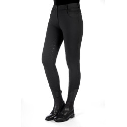 Beheizte Reithose HKM Comfort Style 1/1 mit Silikon Schwarz