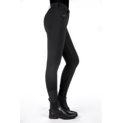 Beheizte Reithose HKM Comfort Style 1/1 mit Silikon Schwarz