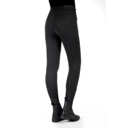 Beheizte Reithose HKM Comfort Style 1/1 mit Silikon Schwarz