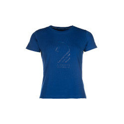 T-Shirt Lauria Garrelli Livigno Pferdekopf Blau