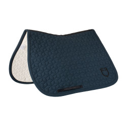Spring-Satteldecke mit kubischer Steppung Equestro Marine Marineblau
