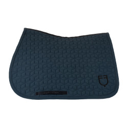 Spring-Satteldecke mit kubischer Steppung Equestro Marine Marineblau