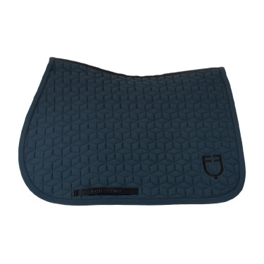 Spring-Satteldecke mit kubischer Steppung Equestro Marine Marineblau