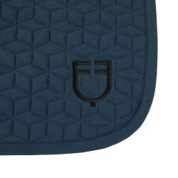 Spring-Satteldecke mit kubischer Steppung Equestro Marine Marineblau
