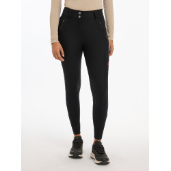 LeMieux Drytex Waterproof Reithose mit Kniebesatz Schwarz