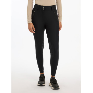LeMieux Drytex Waterproof Reithose mit Kniebesatz Schwarz