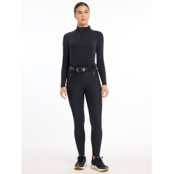 LeMieux Drytex Waterproof Reithose mit Kniebesatz Marine Marineblau