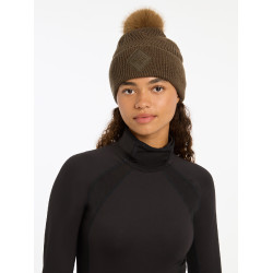 Mütze LeMieux Lila mit Bommel