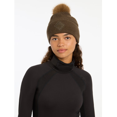 Mütze LeMieux Lila mit Bommel