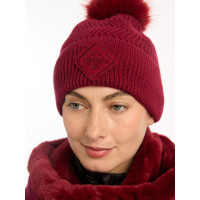 Mütze LeMieux Lila mit Bommel Alpin Braun Mütze LeMieux Lila mit Bommel Alpin Braun
