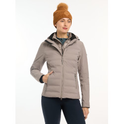 Mütze LeMieux Lila mit Bommel Ingwer Braun