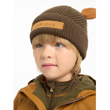 Mini LeMieux Bären-Mütze Alpin Braun