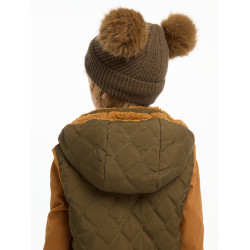 Gestrickte Mütze Mini LeMieux Clara Alpin Braun Gestrickte Mütze Mini LeMieux Clara Alpin Braun