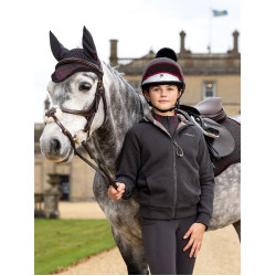 LeMieux Hollie Young Rider Hoodie mit Fleecefutter Asche Bordeaux