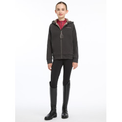 LeMieux Hollie Young Rider Hoodie mit Fleecefutter Asche Bordeaux