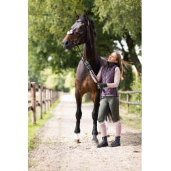 Ärmellose Daunenweste Horze Damen Jeune Cavalier Naia Brauner Butterfondant