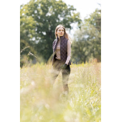 Ärmellose Daunenweste Horze Damen Jeune Cavalier Naia Brauner Butterfondant