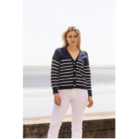 Cardigan Harcour Camelia Damen Marine / Weiß Blau Cardigan Harcour Camelia Damen Marine / Weiß Blau