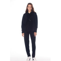Jogging Harcour Joggi Damen Schwarz Glitzer