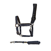 Halfter und Führstrick Harcour Hansy Marine Marineblau Halfter und Führstrick Harcour Hansy Marine Marineblau