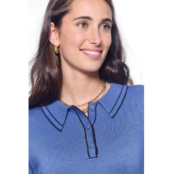 Damen-Langarm-Poloshirt Harcour Popi Damen-Langarm-Poloshirt Harcour Popi