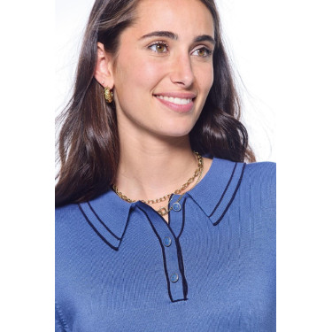 Damen-Langarm-Poloshirt Harcour Popi Damen-Langarm-Poloshirt Harcour Popi