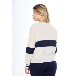 Damenpullover Harcour Polisa Elfenbein Beige