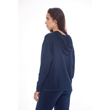 Sweat Harcour Swambo Damen Marine Pailletten Marineblau