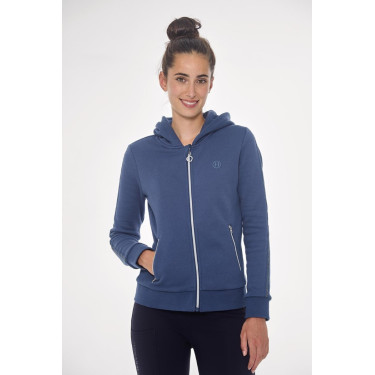 Zip-Sweatshirt Harcour Sworm Damen Stahlblau