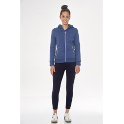 Zip-Sweatshirt Harcour Sworm Damen Stahlblau