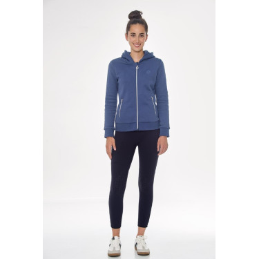 Zip-Sweatshirt Harcour Sworm Damen Stahlblau