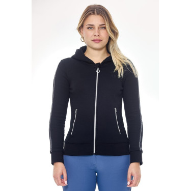 Zip-Sweatshirt Harcour Sworm Damen Schwarz