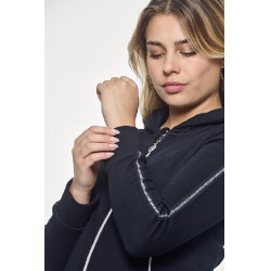 Zip-Sweatshirt Harcour Sworm Damen Schwarz