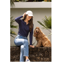 Langarm-T-Shirt Harcour Pipalo Damen Marine Marineblau