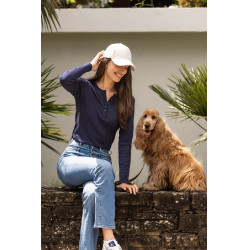 Langarm-T-Shirt Harcour Pipalo Damen Marine Marineblau