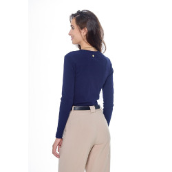 Langarm-T-Shirt Harcour Pipalo Damen Marine Marineblau