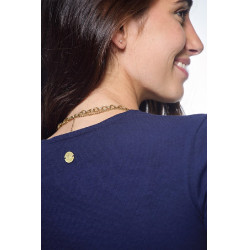 Langarm-T-Shirt Harcour Pipalo Damen Marine Marineblau