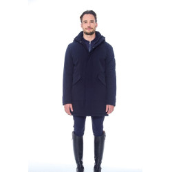 Langer Parka Harcour Paulin Herren Marine Marineblau Langer Parka Harcour Paulin Herren Marine Marineblau