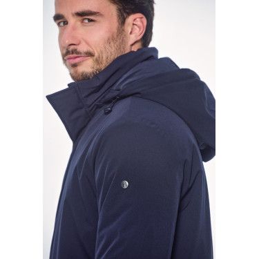 Langer Parka Harcour Paulin Herren Marine Marineblau Langer Parka Harcour Paulin Herren Marine Marineblau