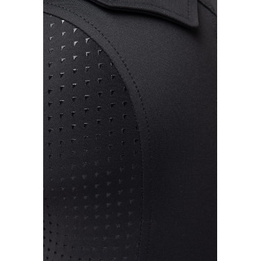 Hybride Thermo-Leggings Horze Anya Full Grip Kaviar Schwarz