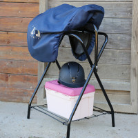 Klappbarer Sattelhalter mit 4 Beinen Hennie Schwarz