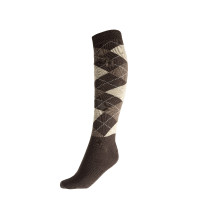 Rautenmuster-Socken Horze Holly Schwarz