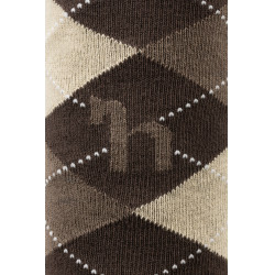 Chaussettes à losanges Horze Holly Marron foncé