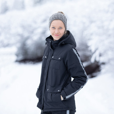 Horze WinterRider Jacke Schwarz Horze WinterRider Jacke Schwarz