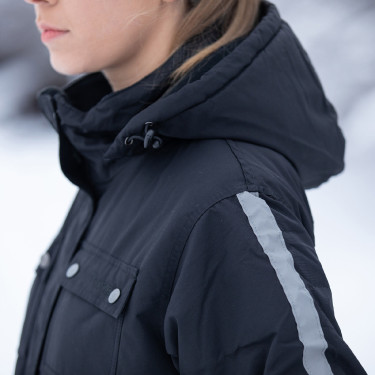 Horze WinterRider Jacke Schwarz Horze WinterRider Jacke Schwarz