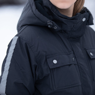 Horze WinterRider Jacke Schwarz Horze WinterRider Jacke Schwarz